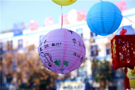 学姐学长手绘灯笼庆新年 新生直呼666